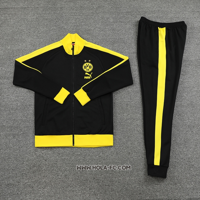 Chandal de Chaqueta del Borussia Dortmund 2023-2024 Negro